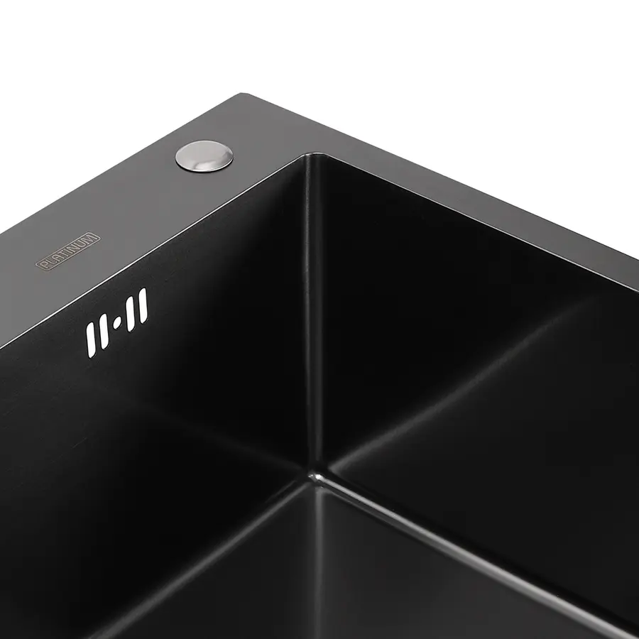 Кухонная мойка Platinum Handmade PVD черная HSBB 60 * 45/230 без креплений