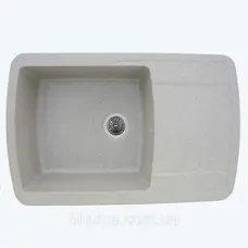 Гранітна мийка для кухні Platinum 7749 ROMA глянець Сіра