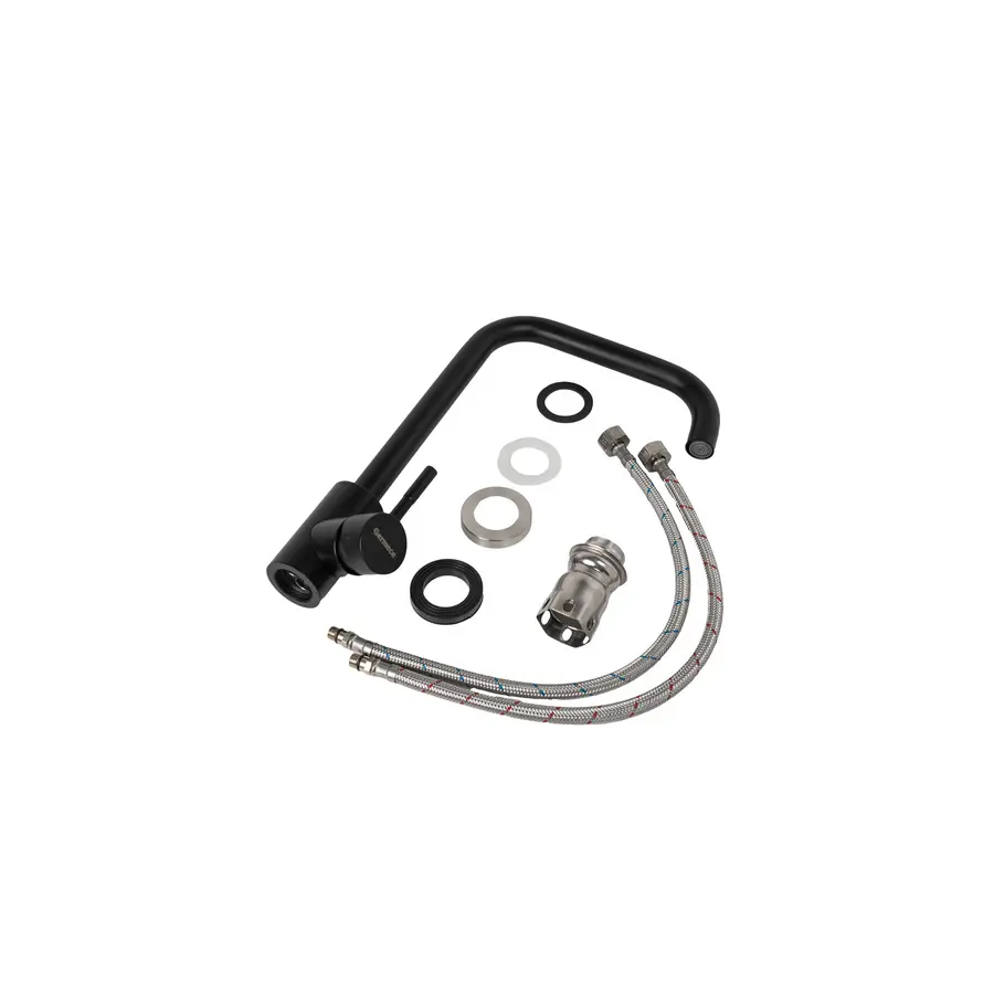 Змішувач кухонний Platinum 3008B MATT BLACK