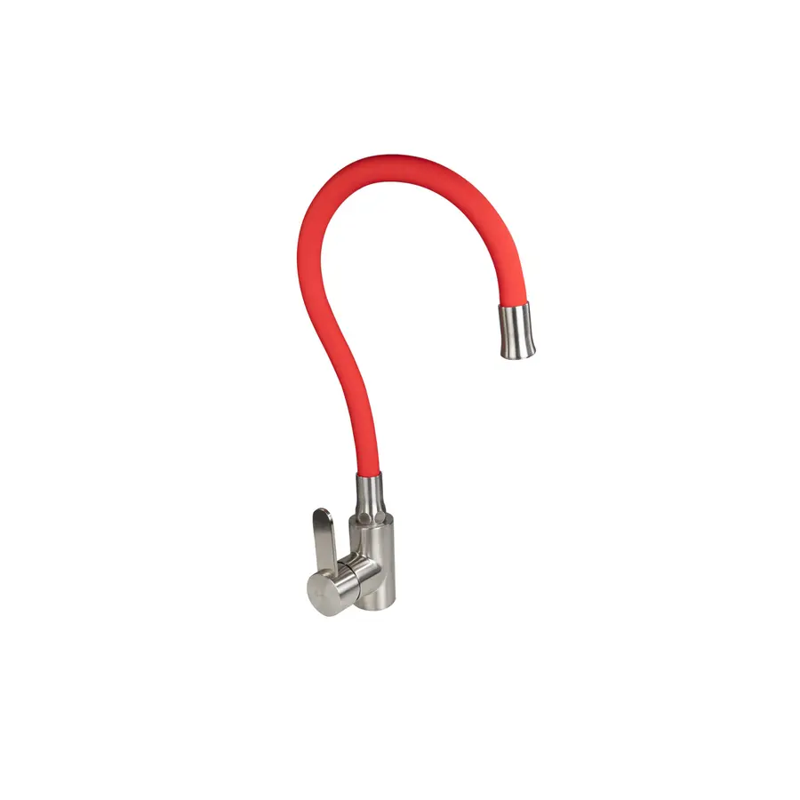 Кухонний змішувач красный Platinum CS 519-1 гнучкий