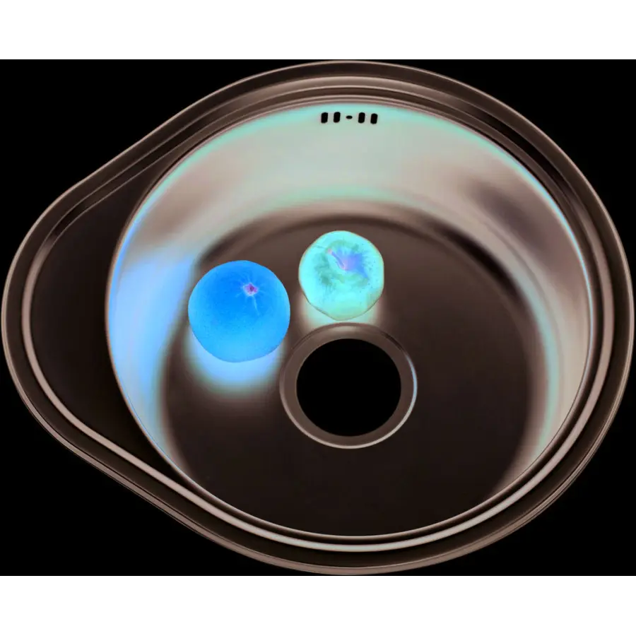 Кухонна мийка з нержавіючої сталі Platinum 4843 ДЕКОР 0,6 / 160