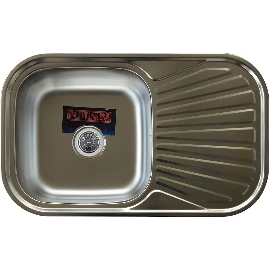 Кухонна мийка з нержавіючої сталі Platinum 7848 САТІН 0,8 / 180