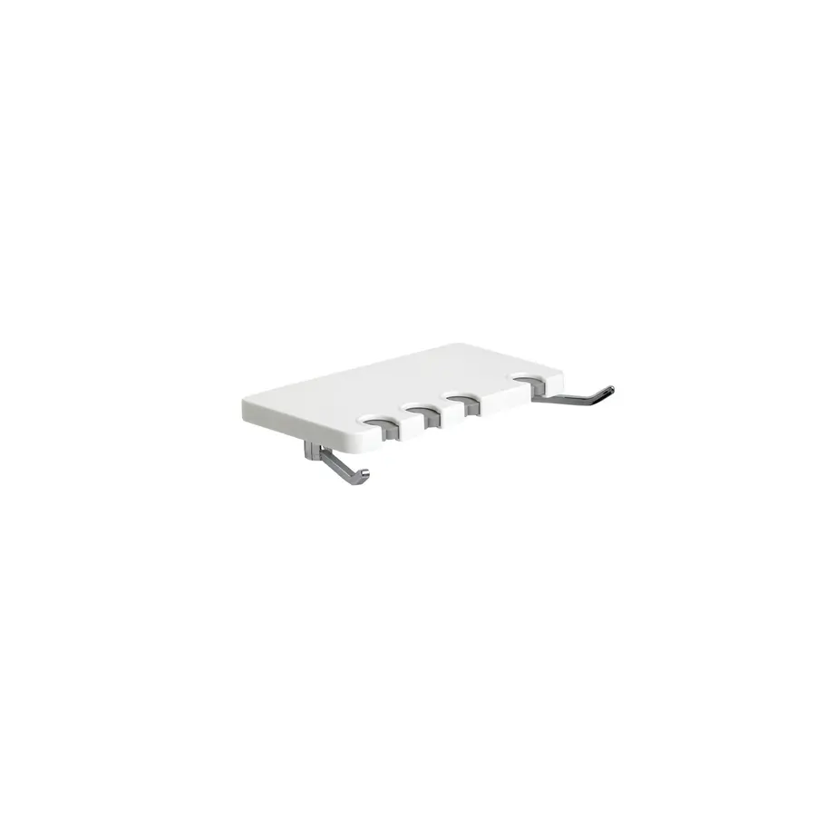 Держатель для зубной принадлежности с крючками Germece 105W, белый цвет