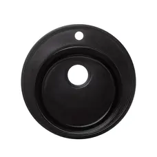 Гранитная мойка для кухни Platinum 510 мм х 180 мм х 510 мм YARA глянец Черная GOLD