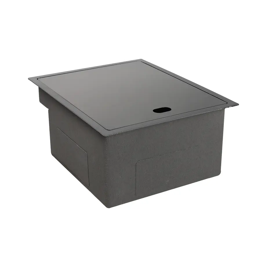 Кухонная скрытая мойка Platinum Handmade PVD черная 40 * 50/220 смеситель в комплекте