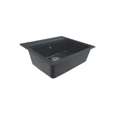 Гранитная мойка для кухни Platinum 5751 NIKA глянец Графит