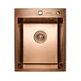 Кухонная мойка Platinum Handmade PVD бронза 40 * 50/220 3,0 / 1,5 мм корзина и дозатор в комплекте