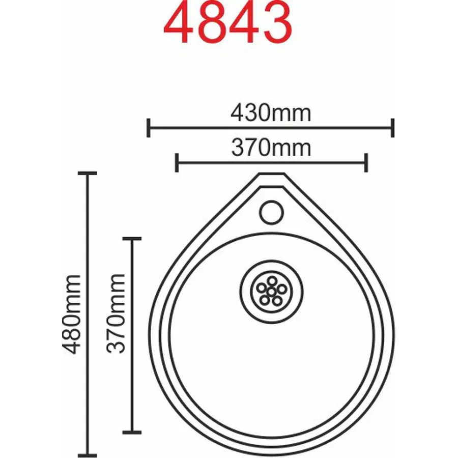 Кухонна мийка з нержавіючої сталі Platinum 4843 ДЕКОР 0,6 / 160