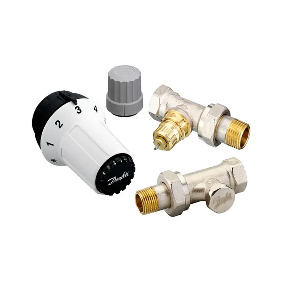 Комплект термостатичний Danfoss RAS-C+RA-FN+RLV-S 1/2" для радіатора прямий (013G5254)