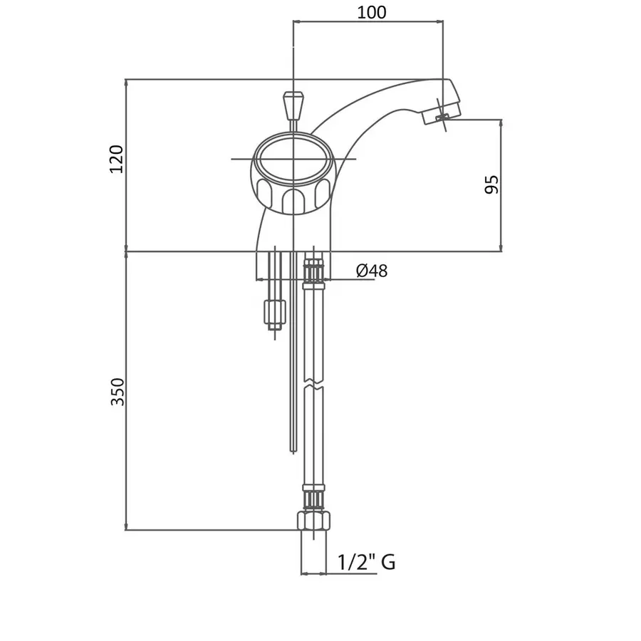 Змішувач для раковини GF (CRM)S-21-161F