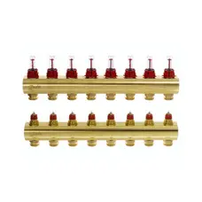 Колектор з витратомірами Danfoss FHF на 8 виходів (088U0528)