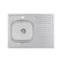 Кухонная мойка Lidz 6080-L 0,6 мм Satin (LIDZ6080L06SAT)