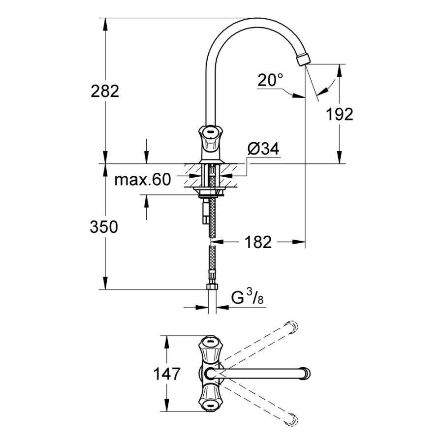 Змішувач для кухні Grohe Costa L 31831001