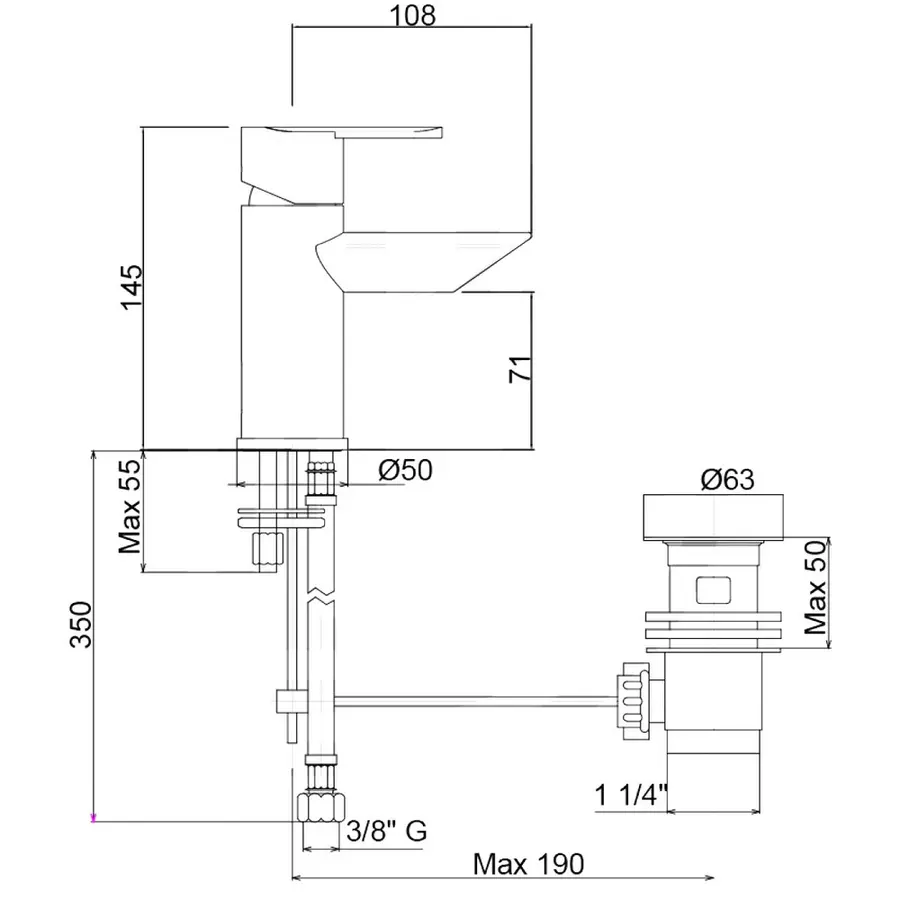 Смеситель для биде Bianchi Dream BIDDRM2003IMCRM