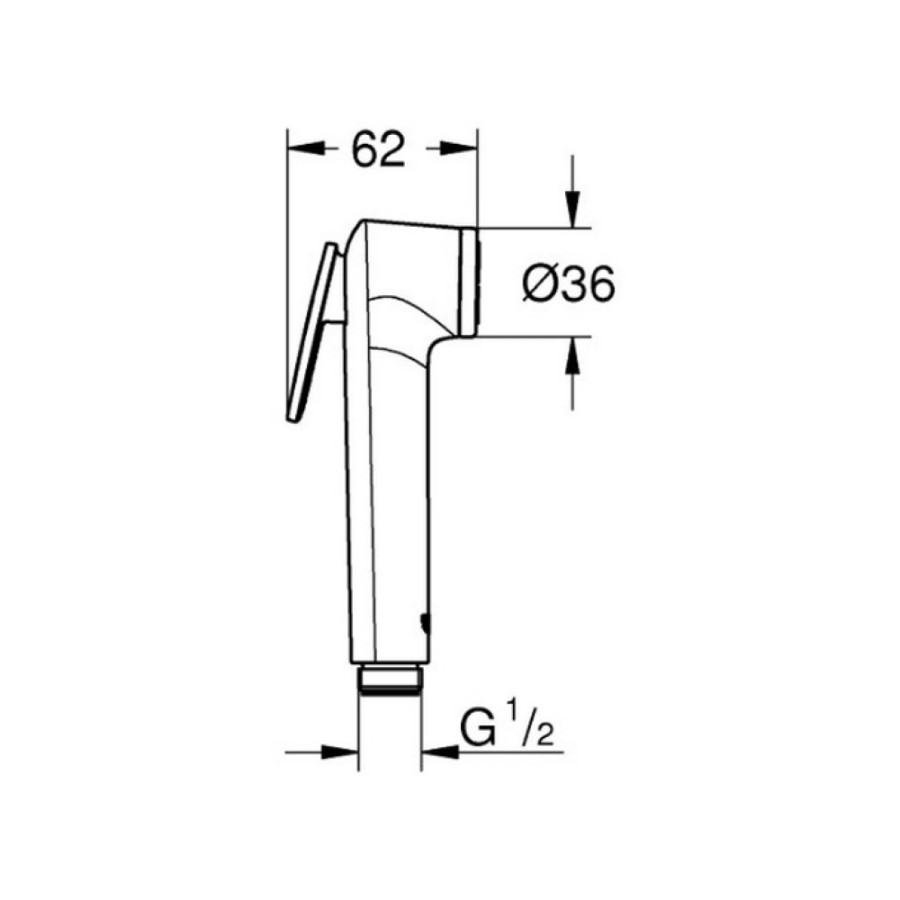 Набор для гигиенического душа со смесителем Grohe BauLoop 111042