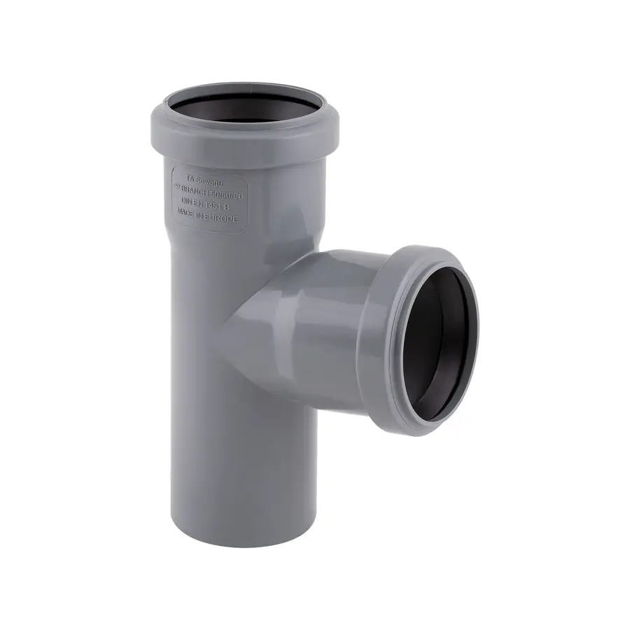 Тройник PPR канализационный TA Sewage 50, 90 °
