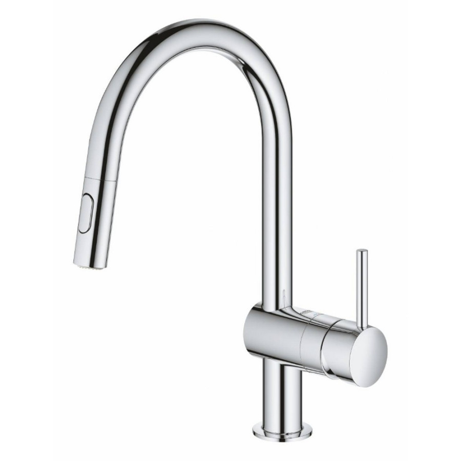 Смеситель для кухни с выдвижным изливом Grohe Minta 32321002