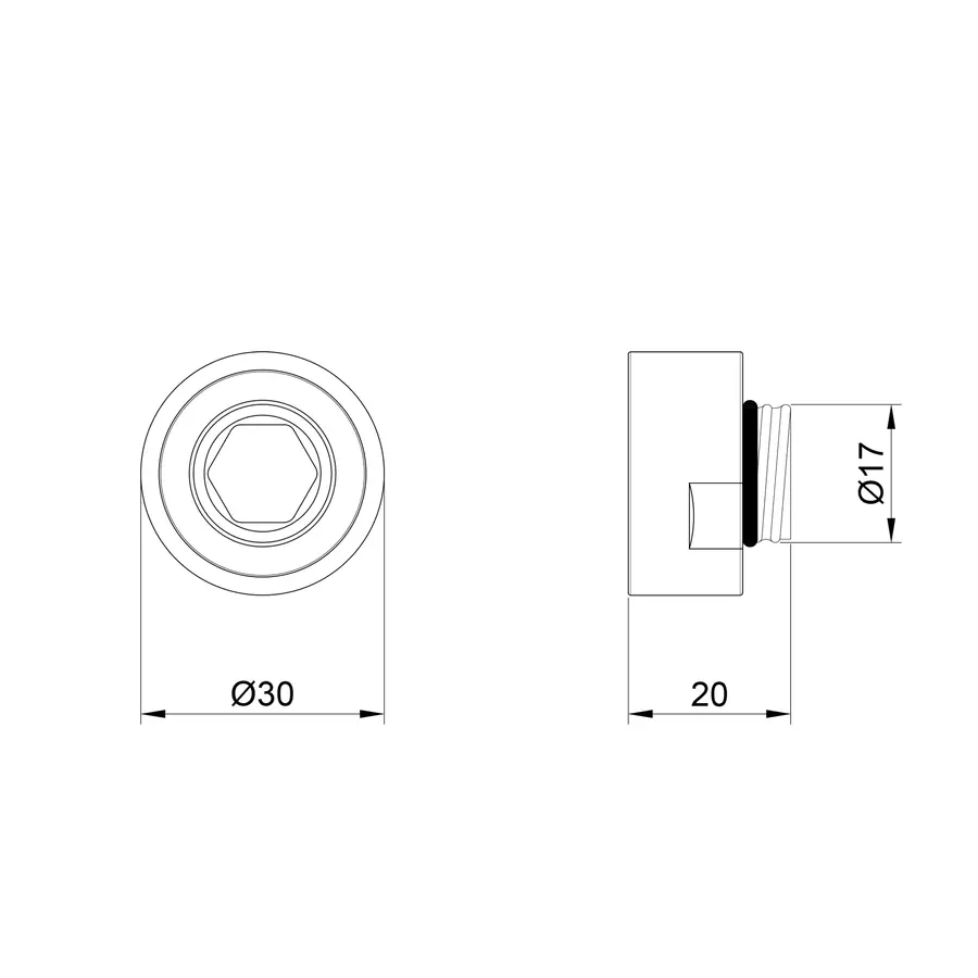 Гайка для виливу Lidz (CRM) 46 01 273 00