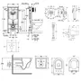 Комплект інсталяція Grohe Rapid SL 38721001 + унітаз з сидінням Qtap Jay QT07335176W + набір для гігієнічного душу зі змішувачем Grohe BauClassic 111048