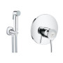 Комплект инсталляция Grohe Rapid SL 38721001 + унитаз с сиденьем Qtap Jay QT07335176W + набор для гигиенического душа со смесителем Grohe BauClassic 111048