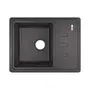 Кухонна гранітна мийка Lidz 620x435/200 BLA-03 (LIDZBLA03620435200)