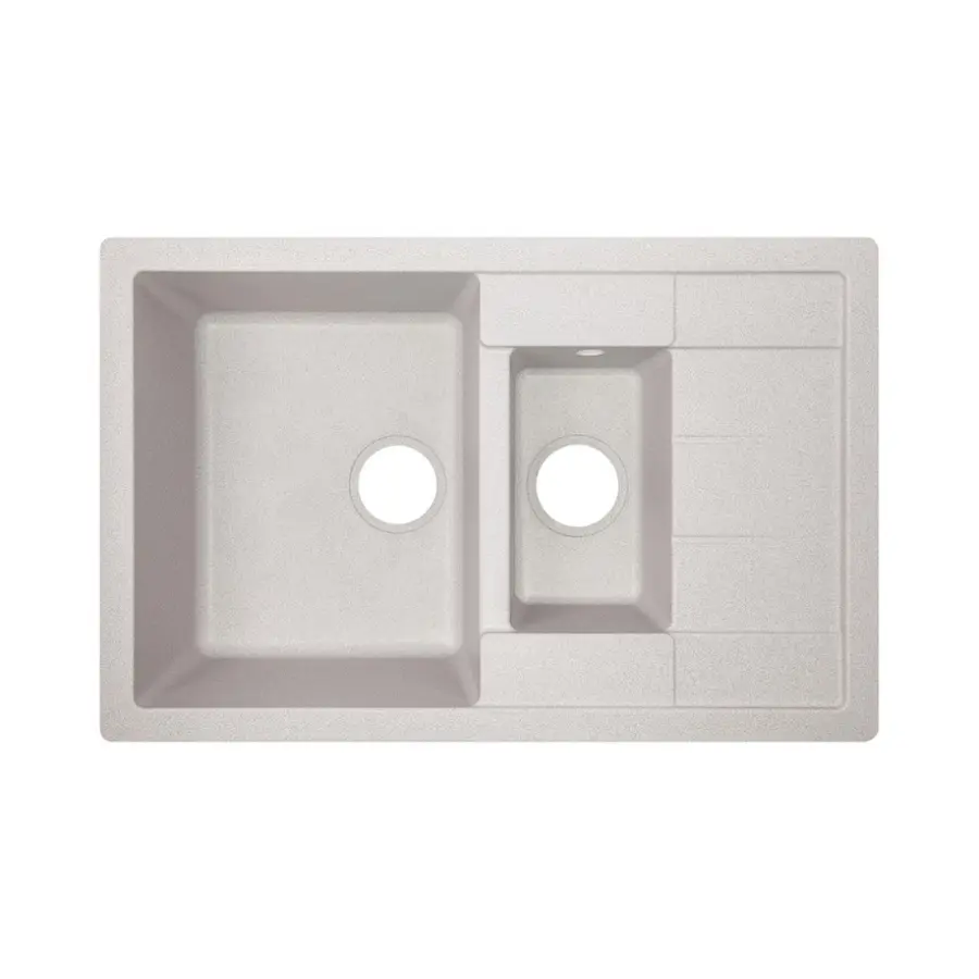 Кухонна гранітна мийка з додатковою чашею Lidz 780x495/200 GRA-09 (LIDZGRA09780495200)