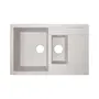Кухонна гранітна мийка з додатковою чашею Lidz 780x495/200 GRA-09 (LIDZGRA09780495200)