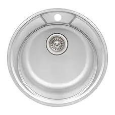 Кухонна мийка Qtap D490 0,8 мм Satin (QTD490SAT08)