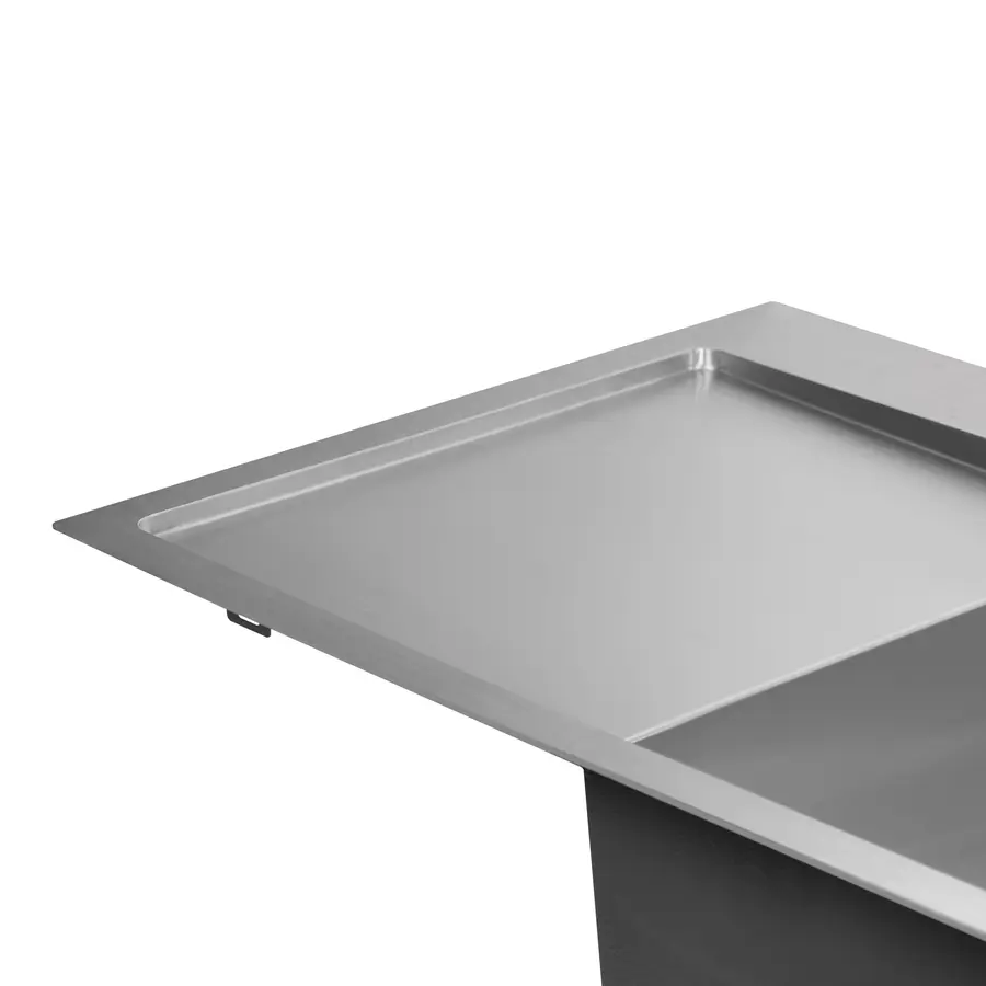 Кухонная мойка Qtap DK6845R 3.0 / 1.2 мм Satin + сушилка + дозатор для моющего средства