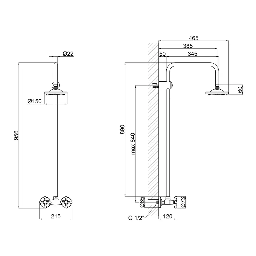 Душевая система Lidz (CRM) 75 21 1010