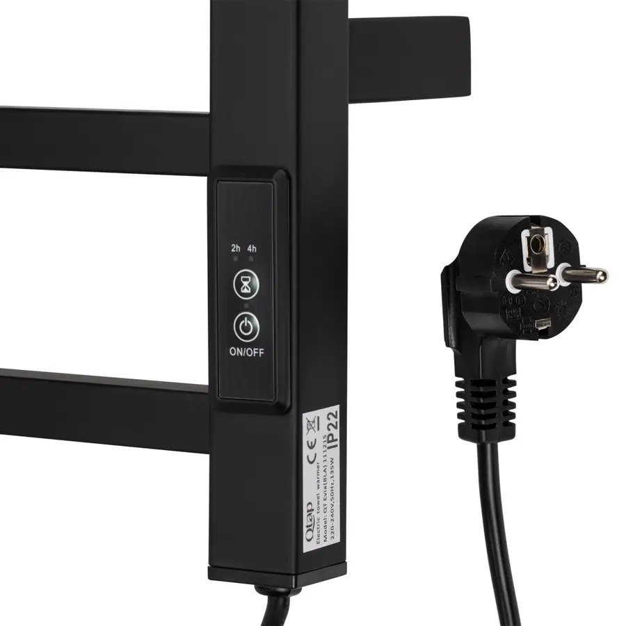 Сушилка Полотенцесушитель электрический Qtap Evia (BLA) 11121S с таймером
