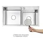 Кухонная мойка с двумя чашами Lidz H7843 3.0 / 1.0 мм Brush (LIDZH7843BRU3010)