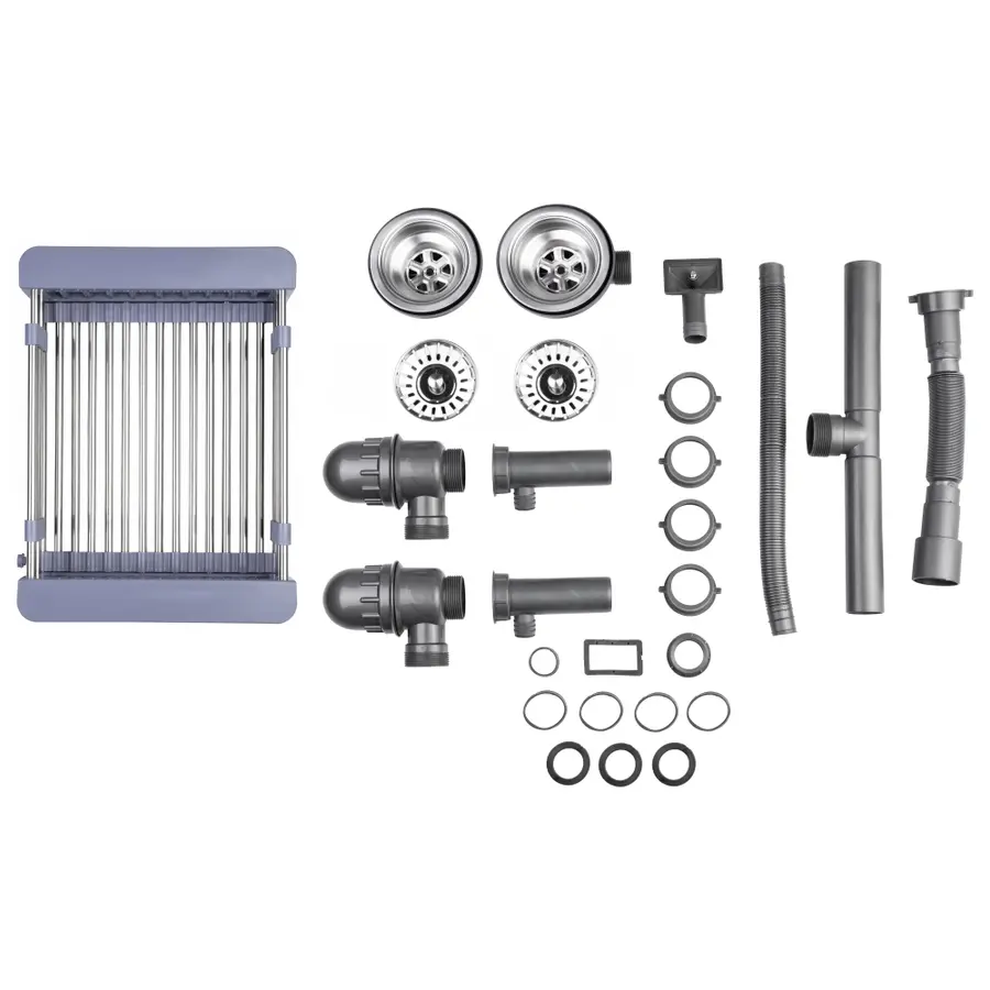 Кухонная мойка с двумя чашами Lidz H7843 3.0 / 1.0 мм Brush (LIDZH7843BRU3010)