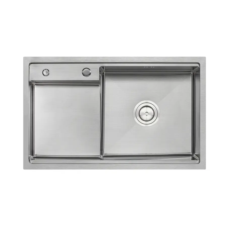 Кухонна мийка Qtap D7848-R 3.0/1.2 мм Satin (QTD7848R3012)