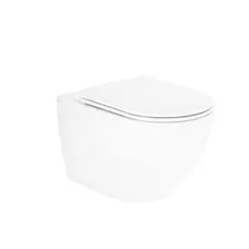 Унітаз підвісний Qtap Robin безобідковий з сидінням Soft-close QT13332141ERW