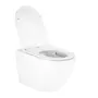 Унітаз підвісний Qtap Robin безобідковий з сидінням Soft-close QT13332141ERW