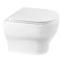 Унітаз підвісний Qtap Aries безобідковий з сідінням Soft-close QT0333063ERW