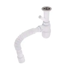 Сифон Lidz (WHI) 60 06 Y002 00 с отводом для стиральной машины (выход 50 мм)