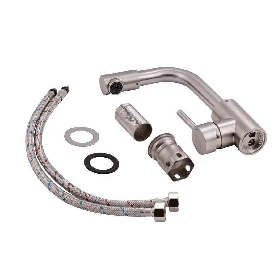 Смеситель для кухни Lidz (NKS) 12 32 015F-12 стальной