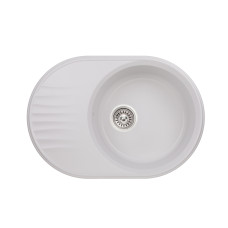 Кухонна гранітна мийка Qtap CS 7451 White (QT7451HI650)