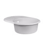 Кухонна гранітна мийка Qtap CS 7451 White (QT7451HI650)