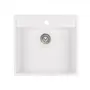 Кухонна гранітна мийка Qtap CS 5250 White (QT5250WHI650)