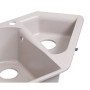 Кухонна гранітна мийка з додатковою чашею Lidz 1000x500/225 COL-06 (LIDZCOL061000500225)