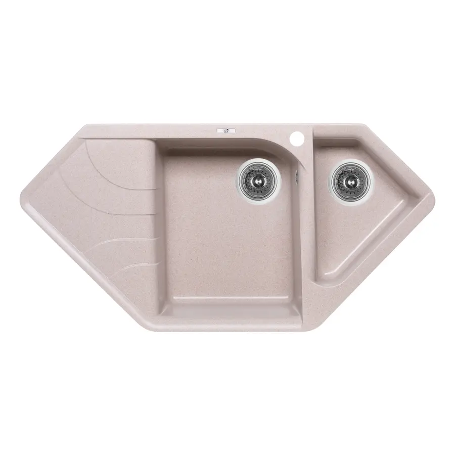 Кухонна гранітна мийка з додатковою чашею Lidz 1000x500/225 COL-06 (LIDZCOL061000500225)