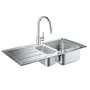 Мойка кухонная Grohe K500 31572SD0 + смеситель Eurostyle Cosmopolitan 31482003