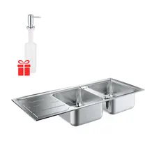 Мийка кухонна Grohe K500 31588SD0 + дозатор для миючого засобу Contemporary 40536000