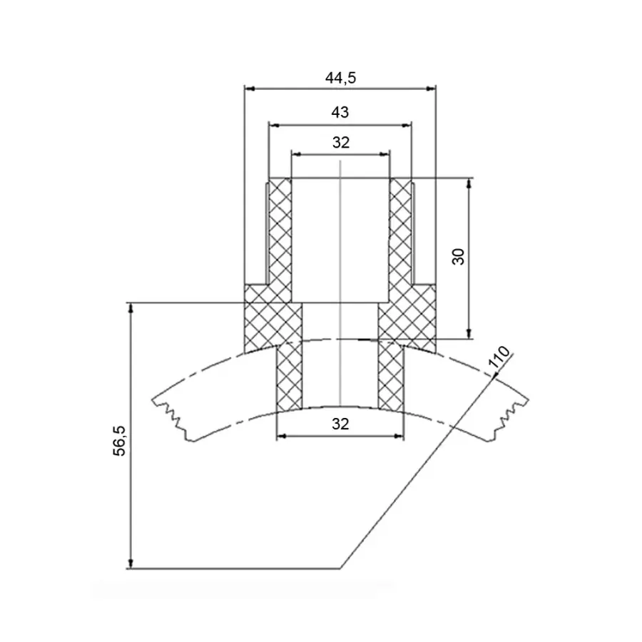 Вварне сідло PPR Blue Ocean 110х32