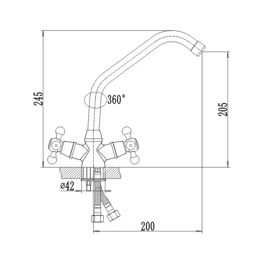 Смеситель для кухни Qtap Mayfair CRM 271