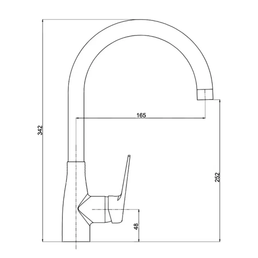 Смеситель для кухни Qtap Integr CRM 007