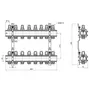 Колектор Icma 1" 8 виходів, без витратоміра №K005